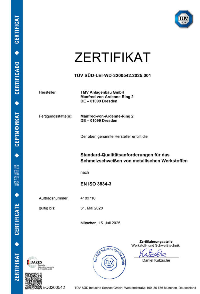 Standard-Qualitätsanforderungen für das Schmelzschweißen von…